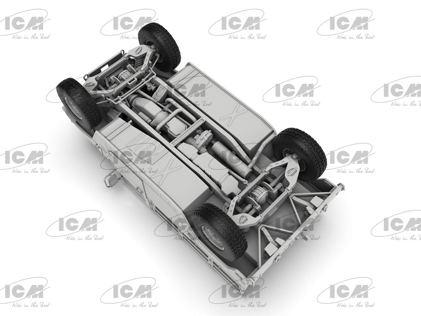 ICM 35436 1/35 Humvee M1097A2 Cargo Carrier kit