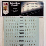 Uschi Van Der Rosten 1012 1/35 scale "Dusty" Bootprint decals, US Army and German Army types - BlackMike Models
