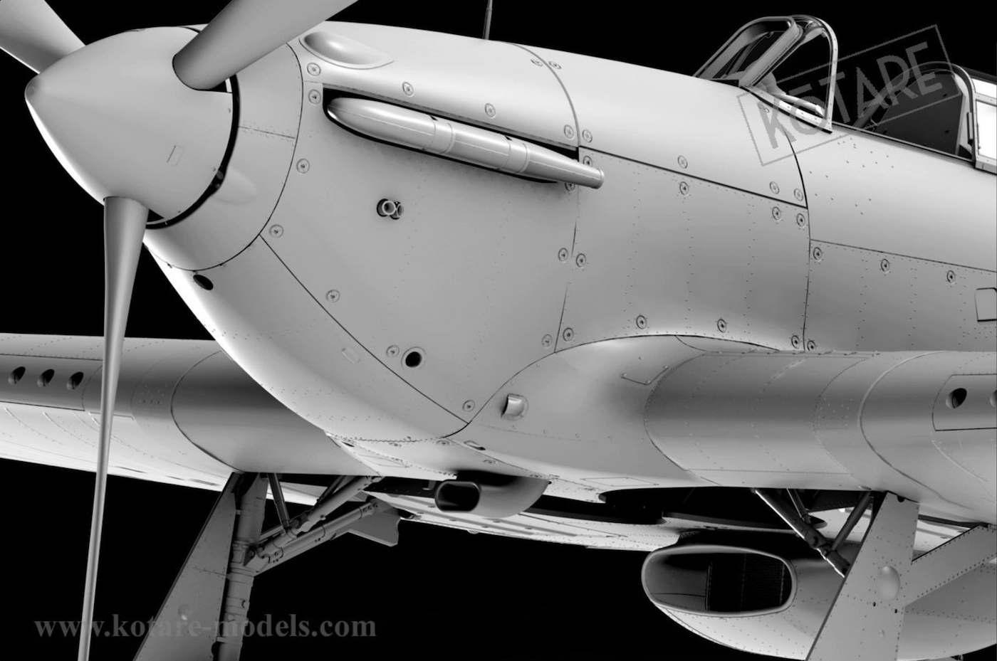 Kotare model Hurricane view from front