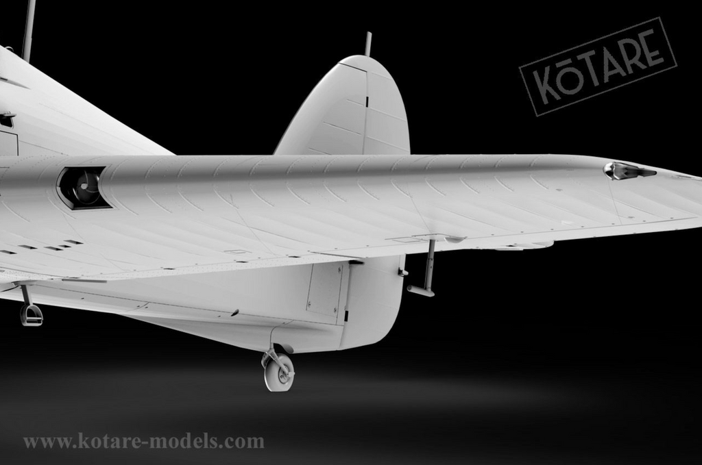 Kotare model Hurricane wing view from front