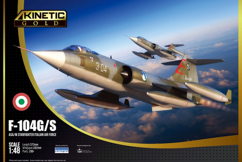 Kinetic K48093 1/48 scale F-104G/S ASA/M Starfighter Italian Airforce kit - BlackMike Models