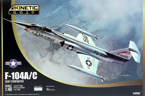 Kinetic K48096 1/48 scale F-104A/C USAF Starfighter kit - BlackMike Models