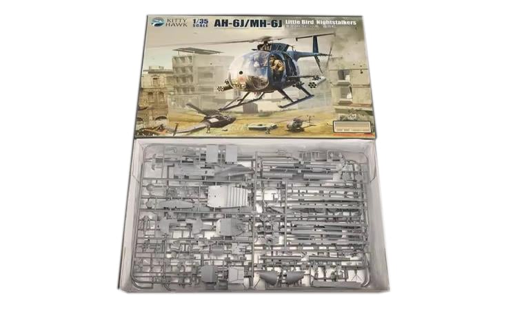 Kitty Hawk AH-6J box contents