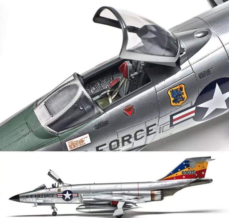 Kitty Hawk F-101 A/C Voodoo airplane model kit on white background.