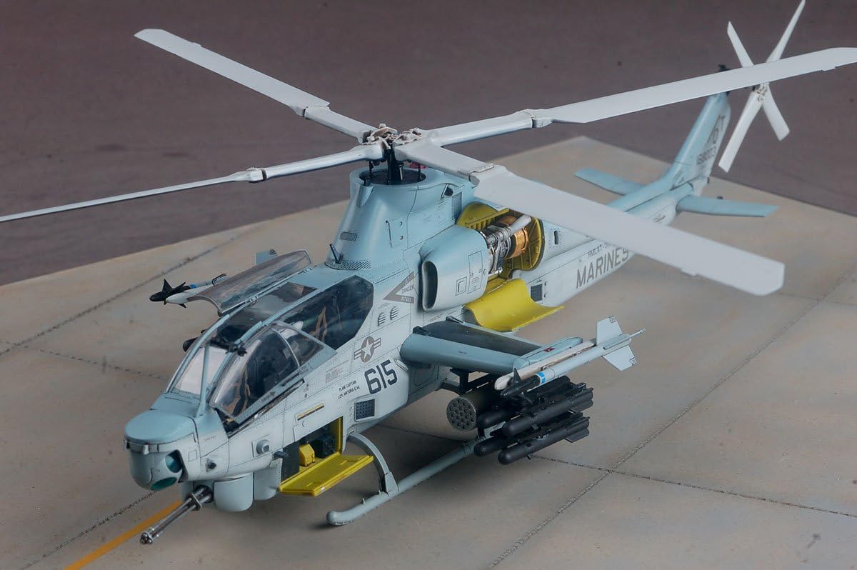 Kitty Hawk AH-1Z Viper model helicopter on a flat surface
