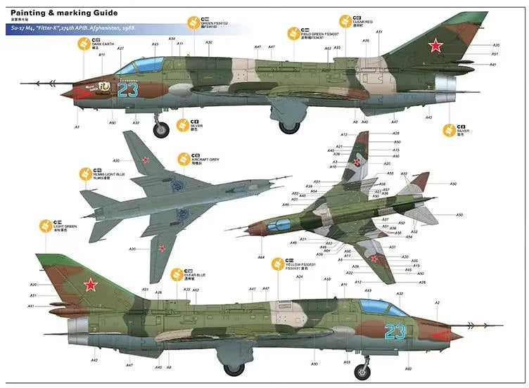 Kitty Hawk KH80144 1/48 Sukhoi Su-17M3/M4 Fitter K kit