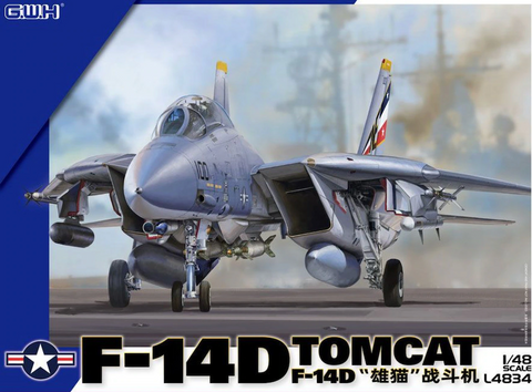 Great Wall Hobby L4834 1/48 scale F-14D Tomcat kit - BlackMike Models 