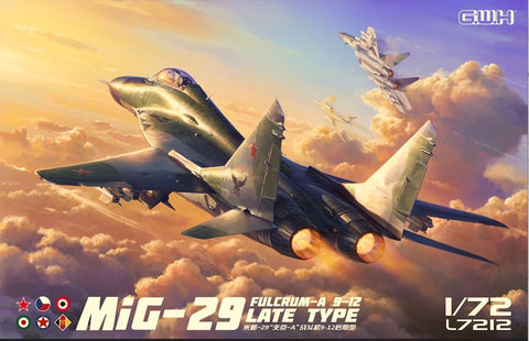 Great Wall Hobby L7212 1/72 scale Mig-29 Fulcrum A 9-12 Late type kit - BlackMike Models