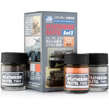 Mr Hobby PP102 Mr Weathering Pastel Set 2 - BlackMike Models