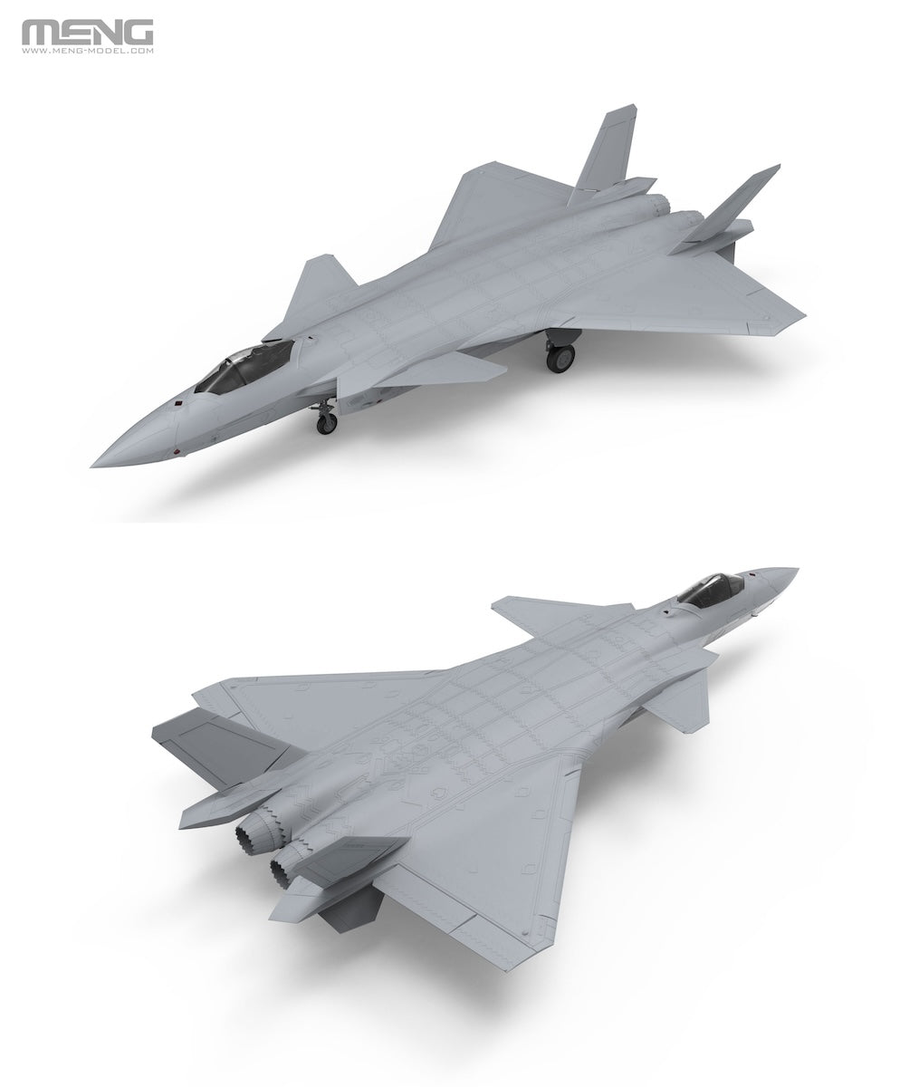 Meng LS-002 1/48 scale Chinese J-20 Stealth Fighter kit 2 - BlackMike Models