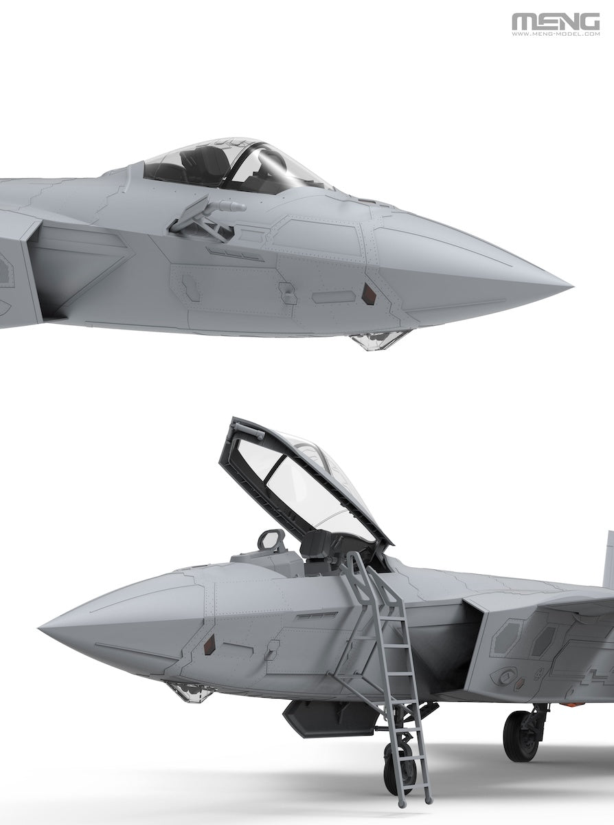 Meng LS-002 1/48 scale Chinese J-20 Stealth Fighter kit 3 - BlackMike Models