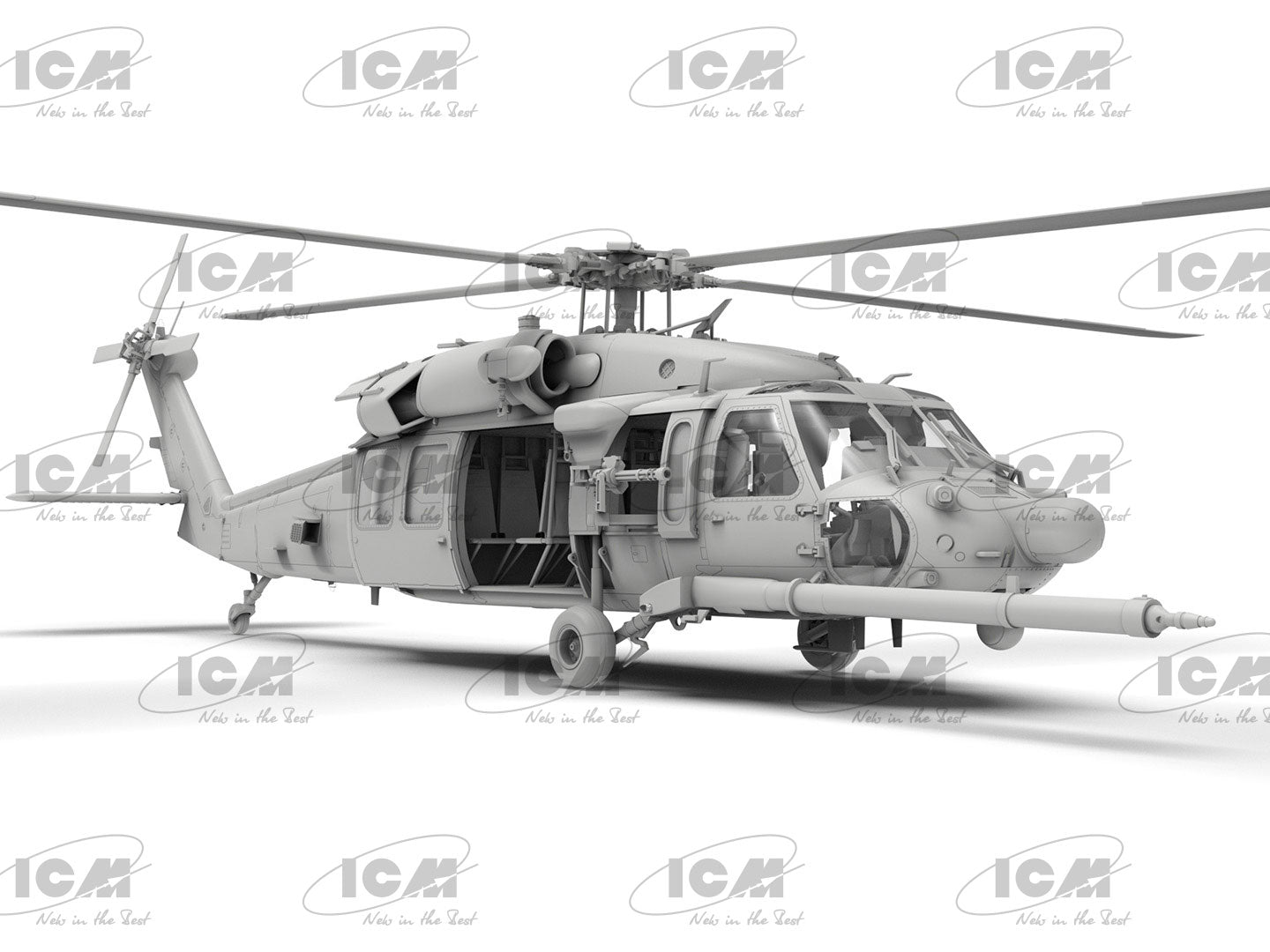 ICM 48360 1/48 MH-60L Black Hawk US Special Forces Helicopter kit - BlackMike Models