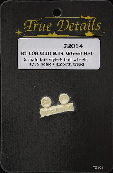 True Details resin wheel set on black card