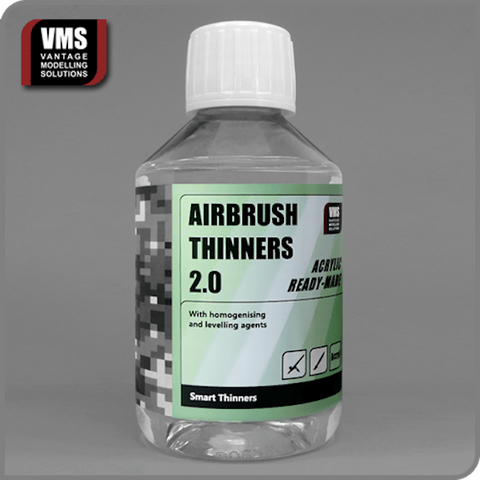 VMS Vantage Modelling Solutions TH01S Airbrush Thinners Acrylic Solution 200ml - BlackMike Models