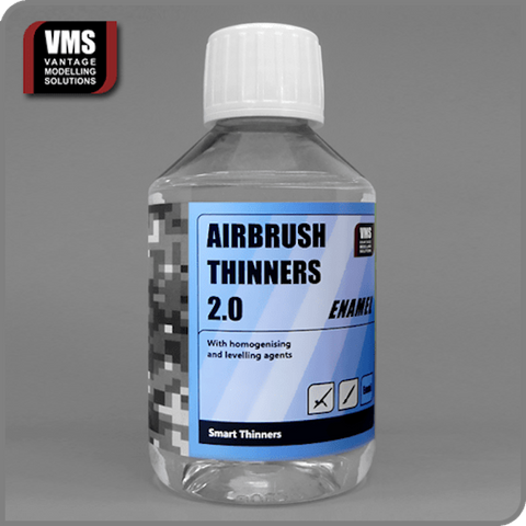 VMS Vantage Modelling Solutions TCH02 Airbrush Thinners Enamel Solution 200ml - BlackMike Models