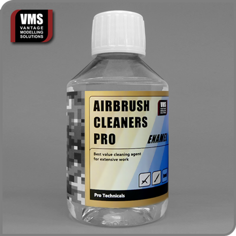 VMS Vantage Modelling Solutions TC02 Airbrush Cleaner Pro Enamel Solution 200ml - BlackMike Models
