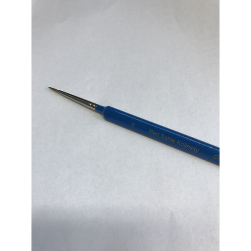 3355-0 Paint Brush Red Sable Kolinsky Size 0 - BlackMike Models