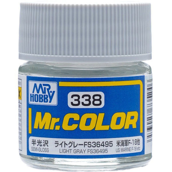 Mr Color C338 Light Gray FS36495 Semi Gloss acrylic paint 10ml - BlackMike Models