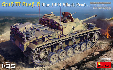 Miniart 35336 StuG III Ausf. G Mar 1943 Alkett Production kit - BlackMike Models
