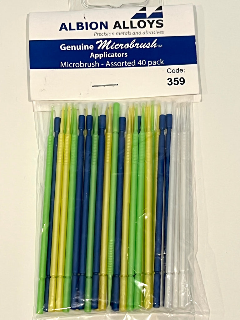 Albion Alloys Microbrush Applicators Assorted Pack (40 Pieces) - BlackMike Models