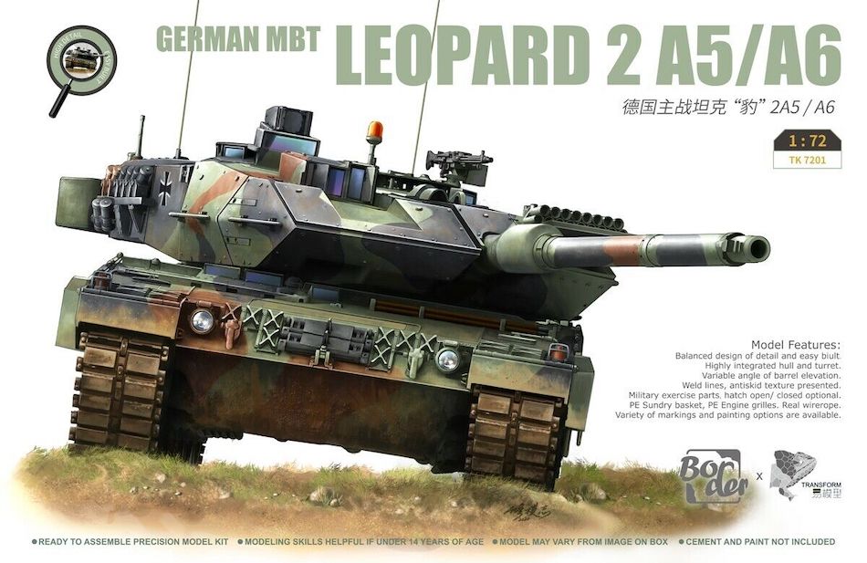 Border Models KT 7201 1/72 scale German Leopard 2A5/6 MBT kit - BlackMike Models