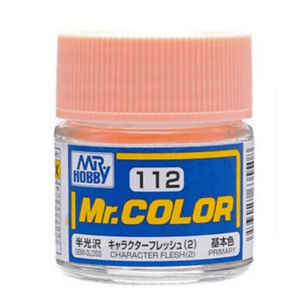 Mr Color C112 Character Flesh (2) Semi Gloss acrylic paint 10ml - BlackMike Models
