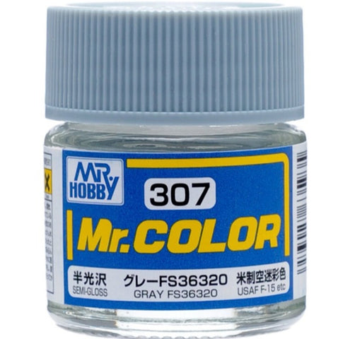 Mr Color C307 Gray FS36320 Semi Gloss acrylic paint 10ml - BlackMike Models