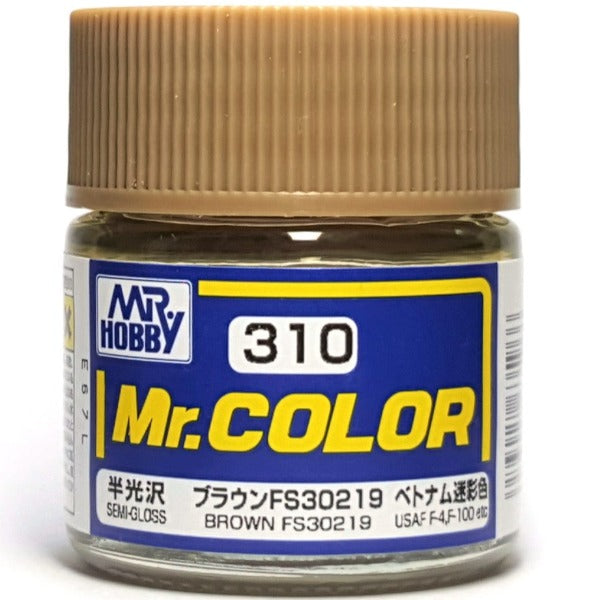 Mr Color C310 Brown  FS30219 Semi Gloss acrylic paint 10ml - BlackMike Models