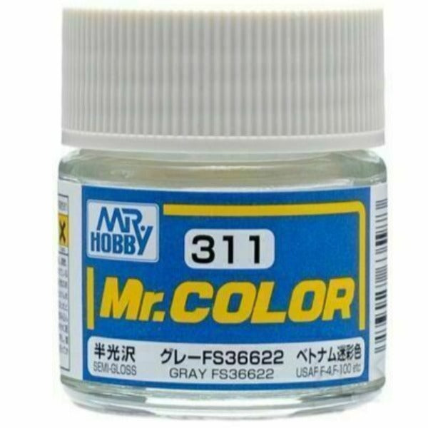 Mr Color C311 Gray FS36622 Semi Gloss acrylic paint 10ml - BlackMike Models