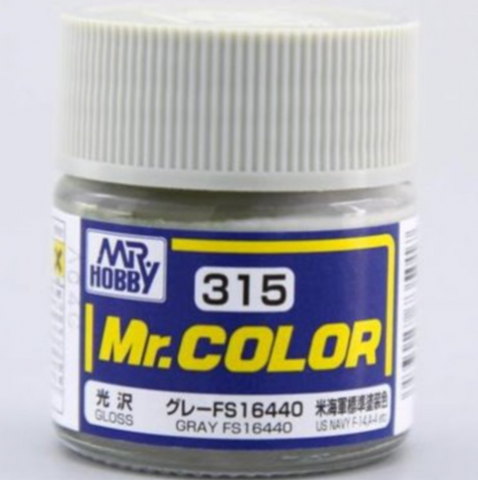 Mr Color C315 Gray FS16440 Gloss acrylic paint 10ml - BlackMike Models