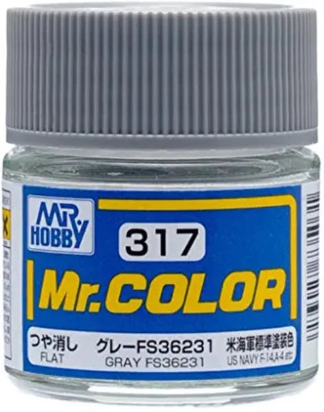 Mr Color C317 Gray FS36231 Flat acrylic paint 10ml - BlackMike Models