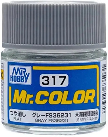 Mr Color C317 Gray FS36231 Flat acrylic paint 10ml - BlackMike Models