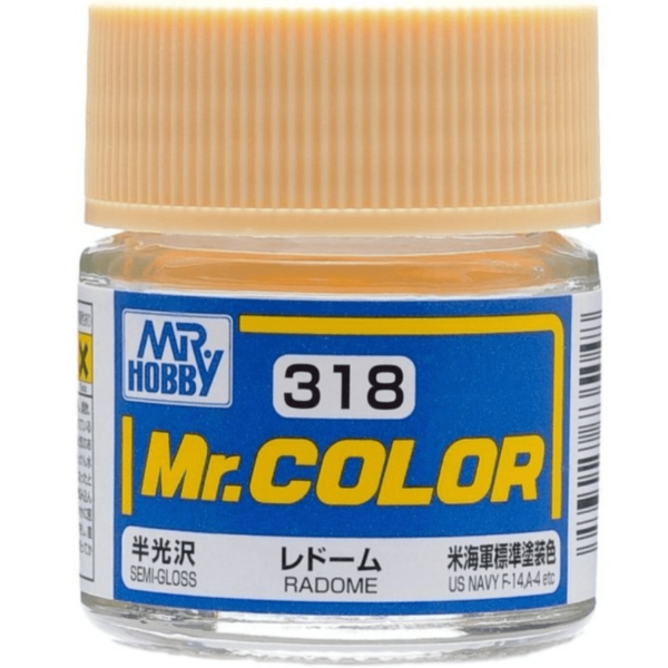 Mr Color C318 Radome Semi Gloss acrylic paint 10ml - BlackMike Models