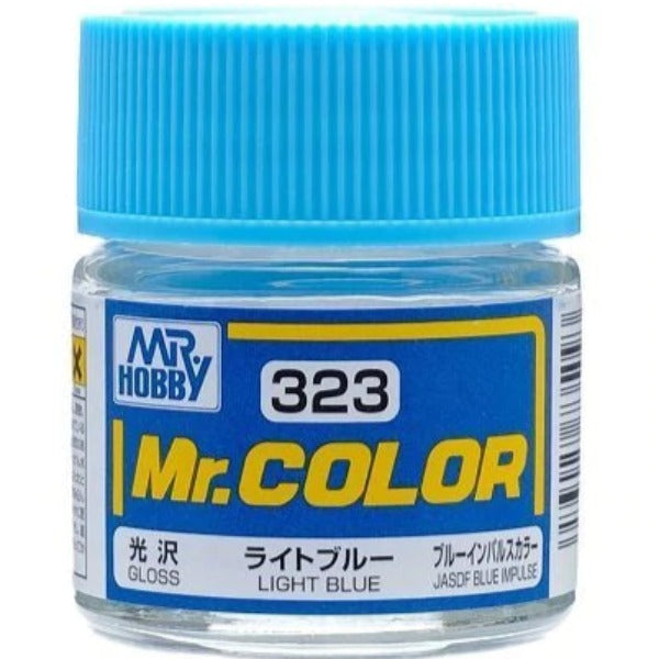 Mr Color C323 Light Blue gloss acrylic paint 10ml - BlackMike Models