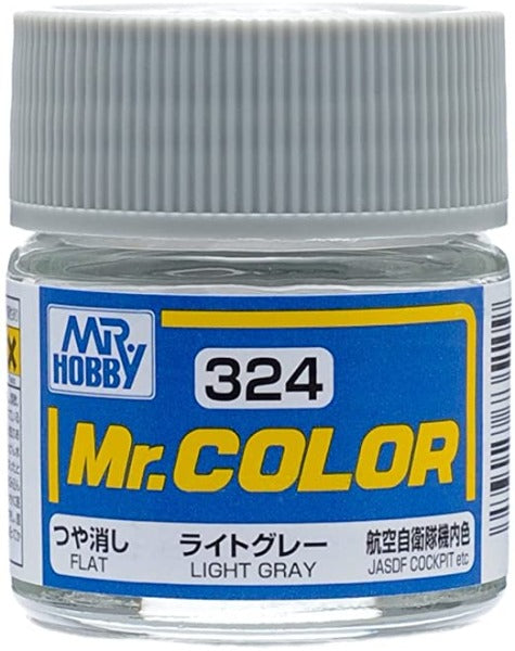 Mr Color C324 Light Gray flat acrylic paint 10ml - BlackMike Models