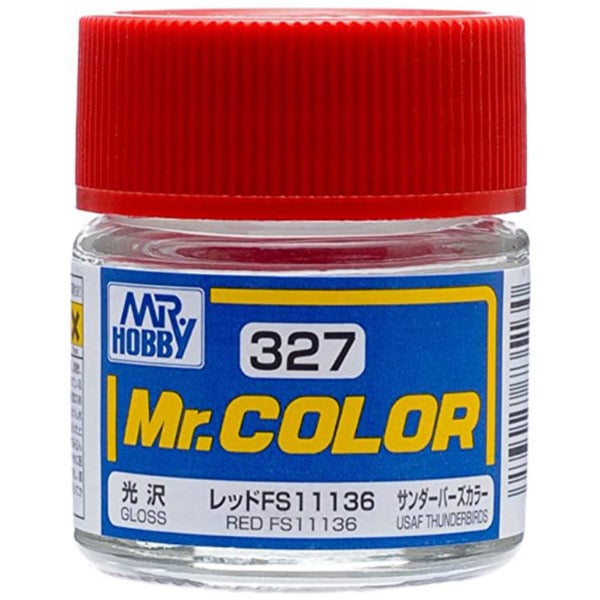 Mr Color C327 Red FS11136 Gloss acrylic paint 10ml - BlackMike Models
