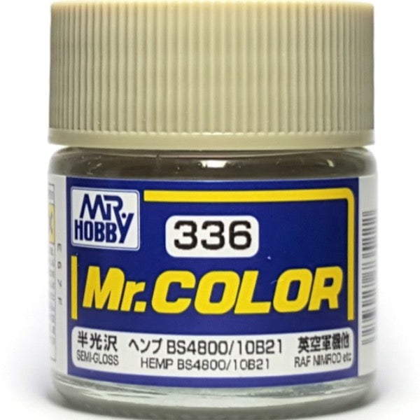 Mr Color C336 Hemp BS4800/10B21 Semi Gloss acrylic paint 10ml - BlackMike Models