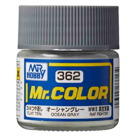 Mr Color C362 Ocean Gray 75% Flat acrylic paint 10ml - BlackMike Models