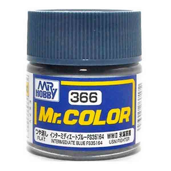 Mr Color C366 Intermediate Blue FS35164 Flat acrylic paint 10ml - BlackMike Models