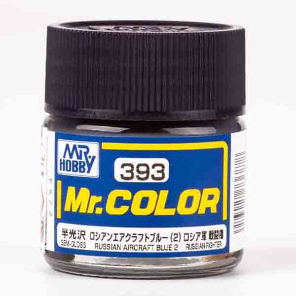 Mr Color C393 Russian Aircraft Blue (2) semi gloss acrylic paint 10ml - BlackMike Models