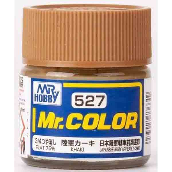 Mr Color C527 Khaki IJA 75% Flat acrylic paint 10ml - BlackMike Models