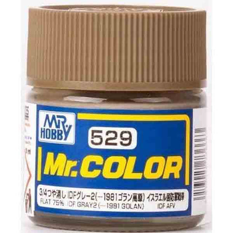 Mr Color C529 IDF Gray 2 1981 Golan 75% Flat acrylic paint 10ml - BlackMike Models