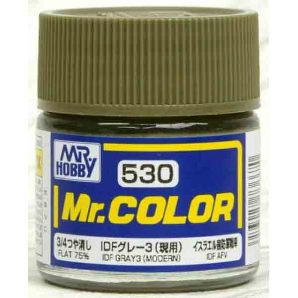 Mr Color C530 IDF Gray 3 Modern 75% Flat acrylic paint 10ml - BlackMike Models