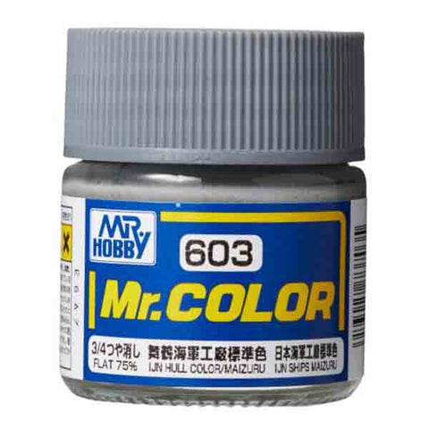 Mr Color C603 IJN Hull Color/Maizuru 75% Flat acrylic paint 10ml - BlackMike Models