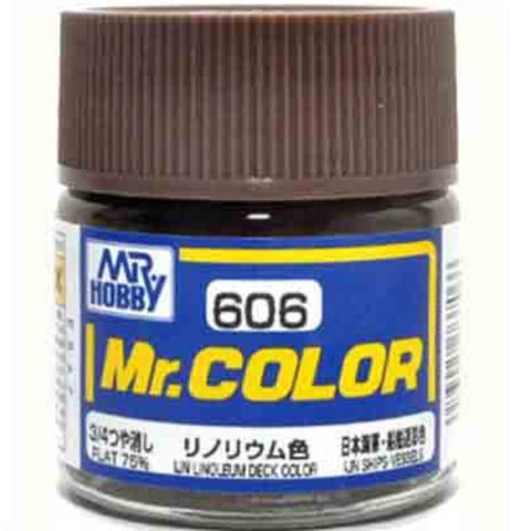 Mr Color C606 IJN Linoleum Deck Color 75% Flat acrylic paint 10ml - BlackMike Models