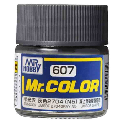 Mr Color C607 JMSDF 2704 Gray N5 semi gloss acrylic paint 10ml - BlackMike Models