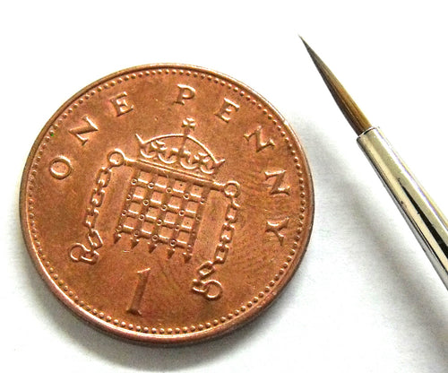 3355-0 Paint Brush Red Sable Kolinsky Size 0 - BlackMike Models