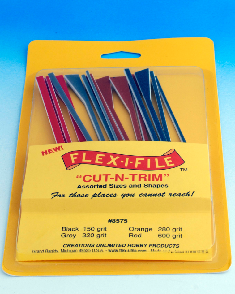 Flex-i-File 'Cut-n-Trim' Assorted Sanding Stick set (16 pieces) - BlackMike Models
