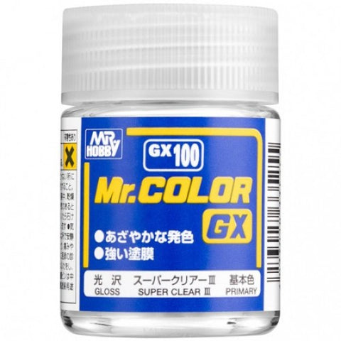 Mr Hobby, Mr Color GX100 Super Clear III Gloss 18ml - BlackMike Models