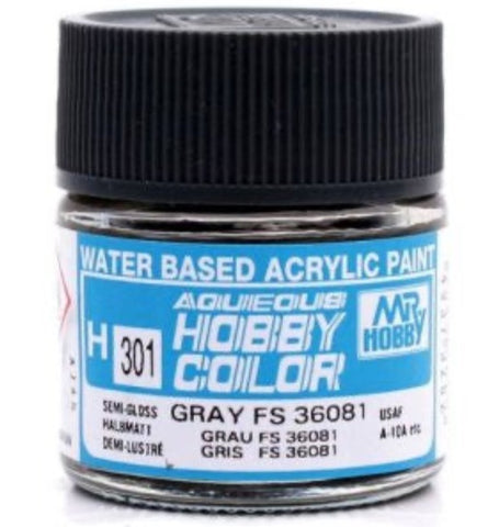 Mr Hobby H301 FS36081 Gray acrylic paint - BlackMike Models